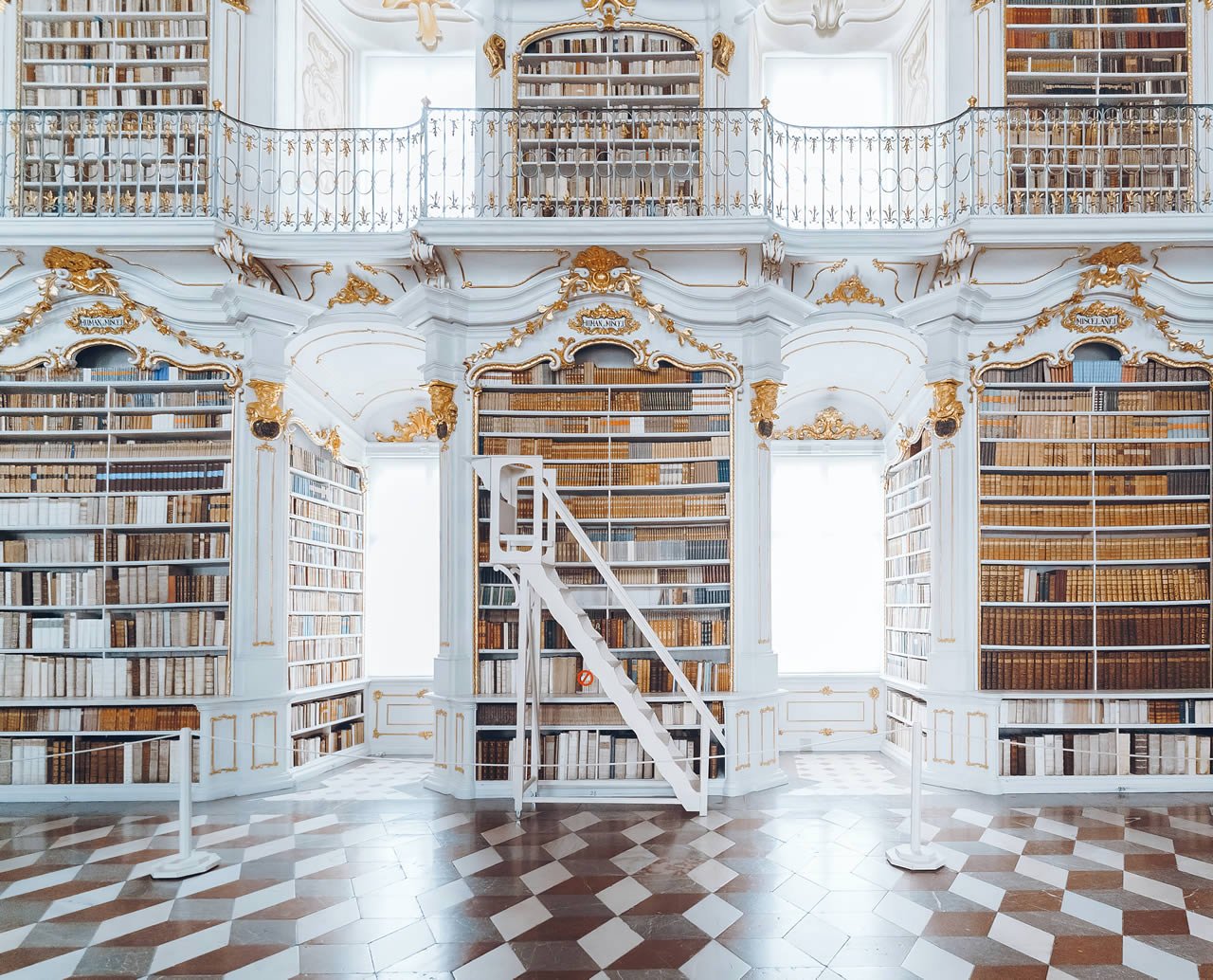 Admont Abbey Library Book Shelves