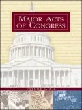 Major Acts of Congress