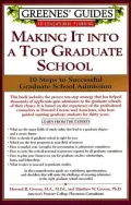 Making It into a Top Graduate School Ten Steps to Successful Graduate School Admission