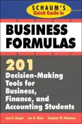 Schaum's Quick Guide to Business Finance: 201 Decision-Making Tools for Business, Finance, and Accounting Students