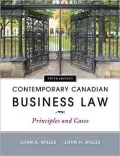 Contemporary Canadian Business Law