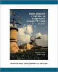 Management Control In Nonprofit Organizations