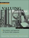 Valuing a Business The Analysis and Appraisal of Closely Held Companies