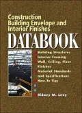 Building Envelope and Interior Finishes Databook