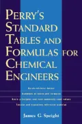 Perry's Standard Tables and Formulas for Chemical Engineers