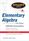 Schaum's Outline of Theory and Problems of Elementary Algebra