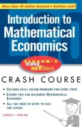 Introduction to Mathematical Economics: Based on Schaum's Outline of Theory and Problems of Introduction to Mathematical Economics