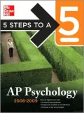 5 Steps to a 5 AP Psychology, 2008-2009 Edition