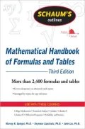 Mathematical Handbook of Formulas and Tables, 3ed