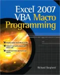 Excel 2007 VBA Macro Programming