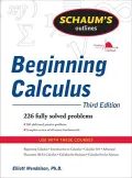 Schaum’s Outline of Beginning Calculus
