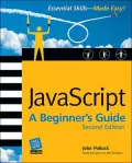 Javascript: A Beginner's Guide, Second Edition