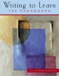 Writing to Learn: The Paragraph