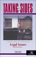 Taking Sides Legal Issues : Clashing Views on Controversial Legal Issues