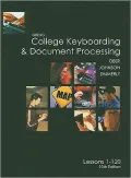 Book cover of College Keyboarding, Lessons 1-120