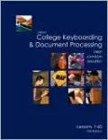 Gregg College Keyboarding & Document Processing (GDP), Lessons 1-60 text