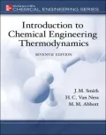 Introduction to Chemical Engineering Thermodynamics