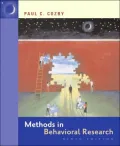 Methods in Behavioral Research with PowerWeb