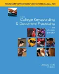 Word 2007 Manual t/a Gregg College Keyboarding and Document Processing (GDP); Microsoft Word 2007 Update