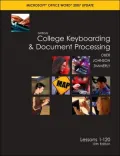 Gregg College Keyboarding &amp; Document Processing (GDP); Microsoft Word 2007 Update, Lessons 1-120, main text