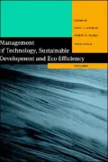 Management of Technology, Sustainable Development and Eco-Efficiency