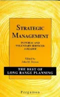 Strategic Management in Public and Voluntary Services : A Reader