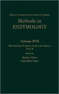 Metabolism of Amino Acids and Amines, Part B: Volume 17B: Metabolism of Amino Acids and Amines