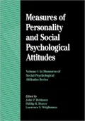 Measures Of Personality And Social Psychological Attitudes, Vol. 1