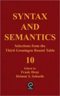 Syntax and Semantics, Volume 10