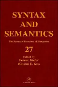 The Syntactic Structure of Hungarian, Vol. 27