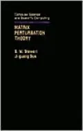 Matrix Perturbation Theory