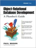 Object Relational Database Development (Informix Press)