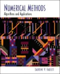 Numerical Methods: Algorithms and Applications