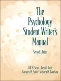 The Psychology Student Writer's Manual