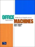 Office Machines: With Excel Applications