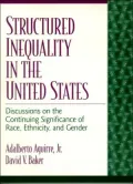 Structured Inequality in the United States: Discussions on the Continuing Significance of Race, Ethnicity and Gender