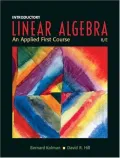 Book cover of Introductory Linear Algebra: An Application-Oriented First Course