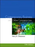 Contemporary Business Law and E-Commerce Law