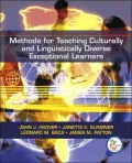 Methods for Teaching Culturally and Linguistically Diverse Exceptional Learners