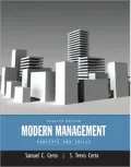 Modern Management: Concepts and Skills