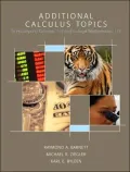 Additional Calculus Topics