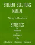 Statistics for Business and Economics -Student Solutions Manual