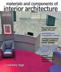Materials and Components of Interior Architecture, 8/e
