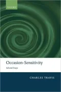 Occasion-Sensitivity: Selected Essays: Selected Essays