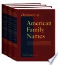 Book cover of Dictionary of American Family Names