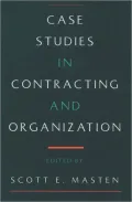 Book cover of Case Studies in Contracting and Organization