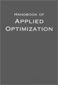 Handbook of Applied Optimization