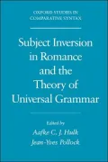 Subject Inversion in Romance and the Theory of Universal Grammar