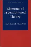 Elements of Psychophysical Theory