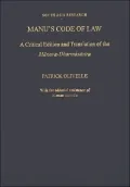 Manu's Code of Law: A Critical Edition and Translation of the Manava-Dharmasastra (South Asia Research Series)
